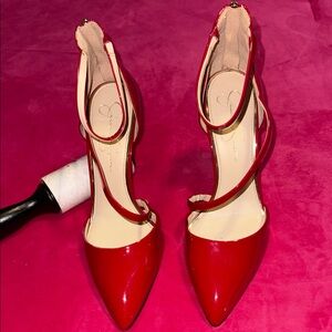 Jessica Simpson Vibrant Red Heels